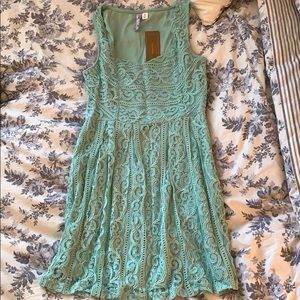 NWT Teal lace dress